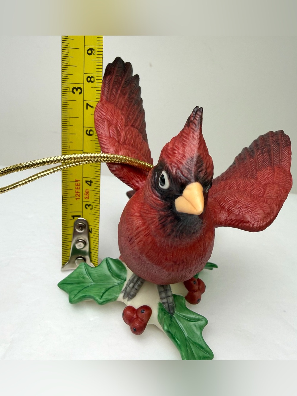 Lenox Winter Greetings Cardinal Figurine Christmas Tree Ornament Vintage - Picture 7 of 8